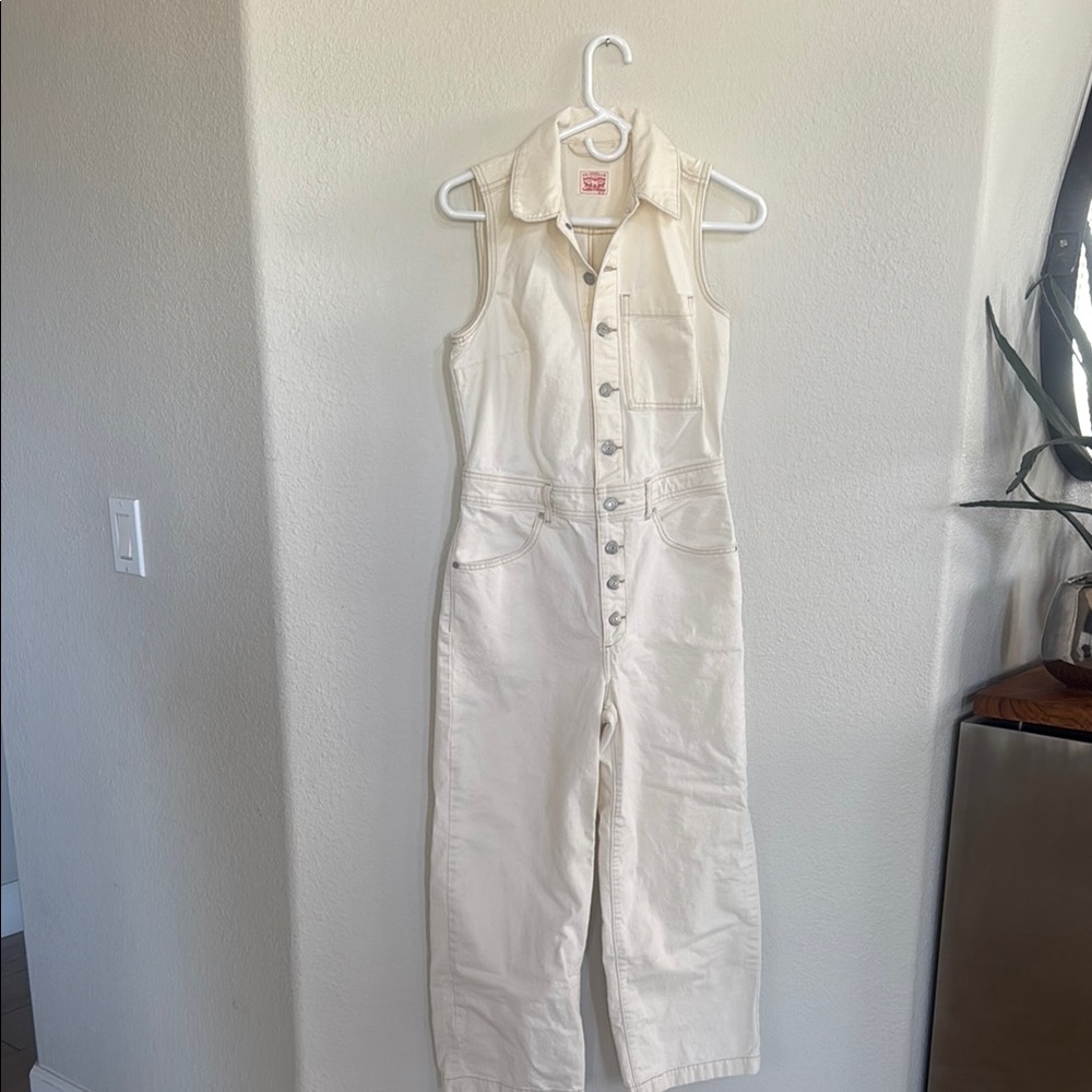 Levi's Cream Jumpsuit
